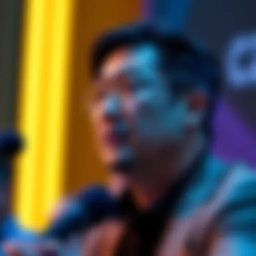 CZ, CEO of Binance, speaking at a conference criticizing EU regulations affecting liquidity access