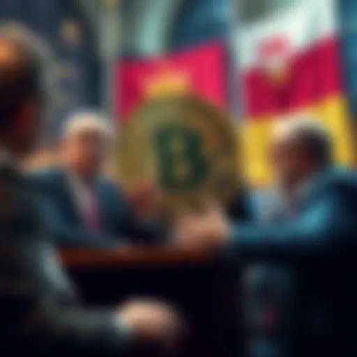 Czech Republic government officials discussing Bitcoin acquisition for legal settlement