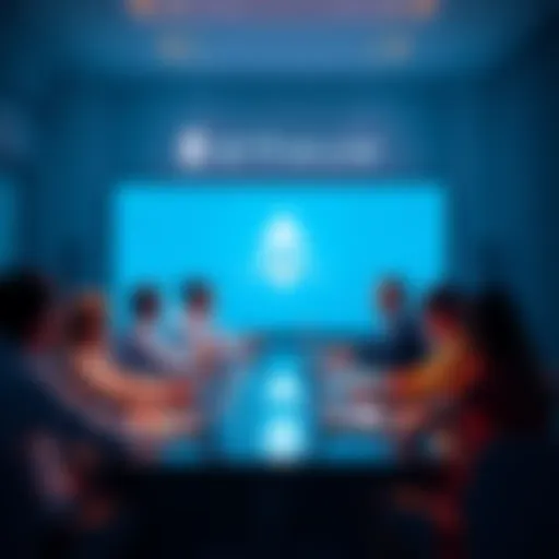 People engaging in an online discussion about Ethereum topics and updates at a virtual meeting