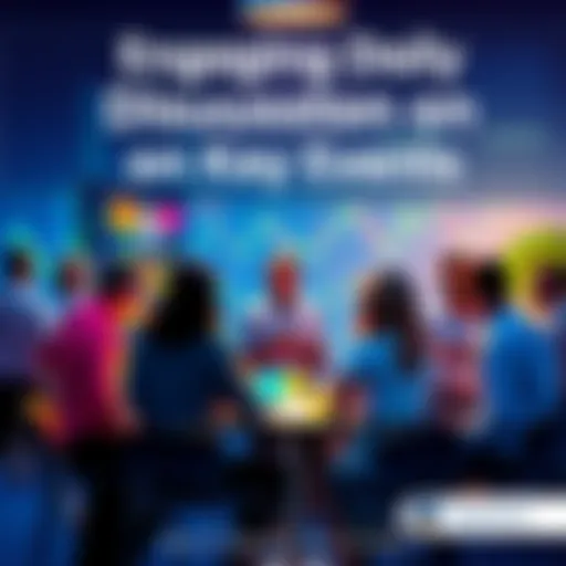 Daily Discussion Forum Group of people engaging in conversation about trading strategies and current events