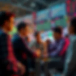 Daily Discussion on Trading Strategies People engaging in a discussion about trading strategies and market analysis