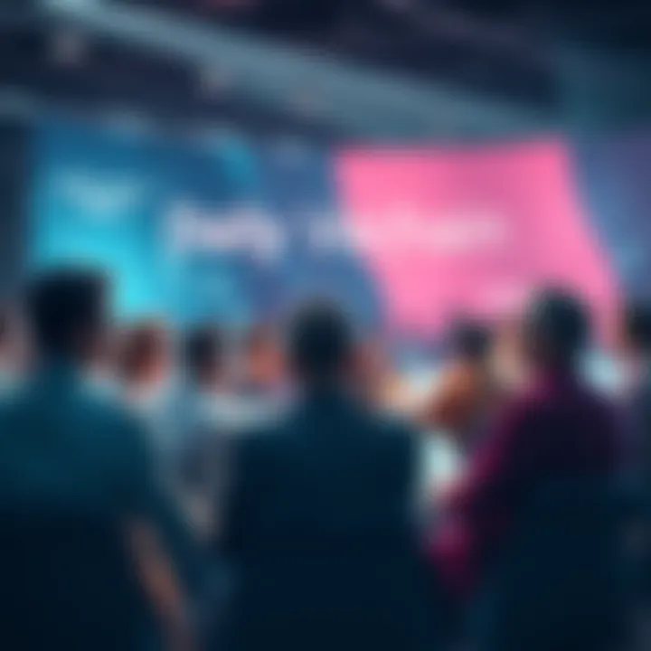 A group of people engaged in a discussion about VeChainThor and blockchain technology, sharing ideas and asking questions.