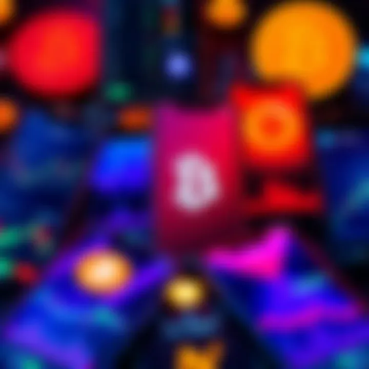 Daily Bitcoin DCA Apps A collage of smartphone screens showing various apps for Bitcoin trading with dollar symbols and graphs