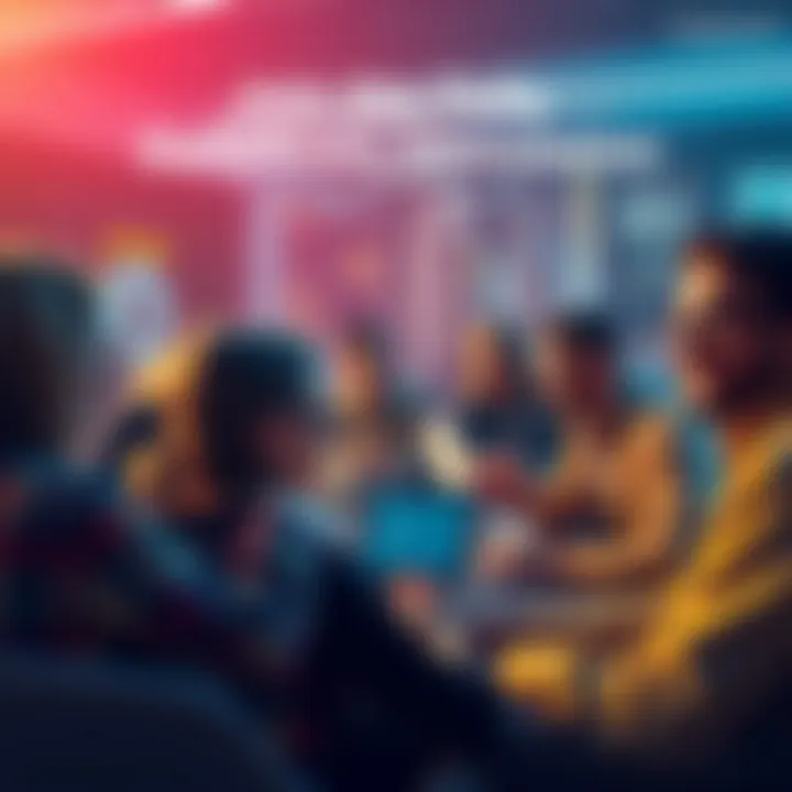 Group of people engaging in a Bitcoin discussion online, sharing insights and questions in a chat environment