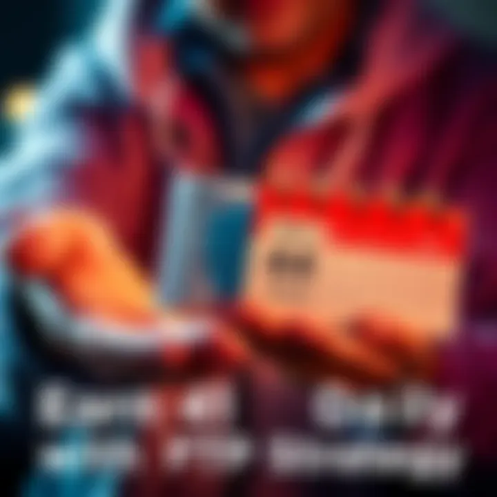 A person holding a small parcel, symbolizing the goal of earning 41 cents each day through an FTP method, with a calendar showing March 4, 2026, marked.