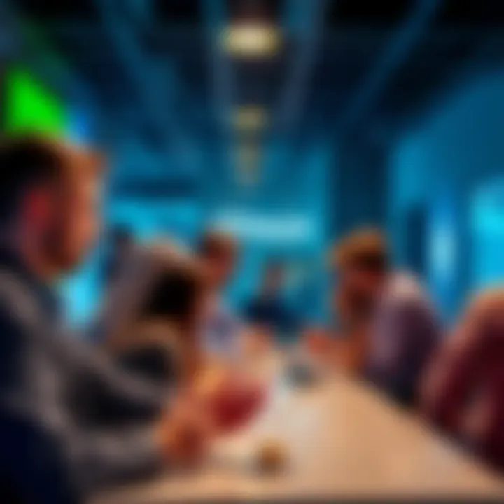People participating in a lively discussion about Ethereum, sharing news and insights in a chat setting.