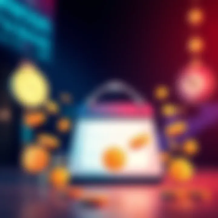 Illustration of a calendar with coins symbolizing daily login bonuses and payment cycles