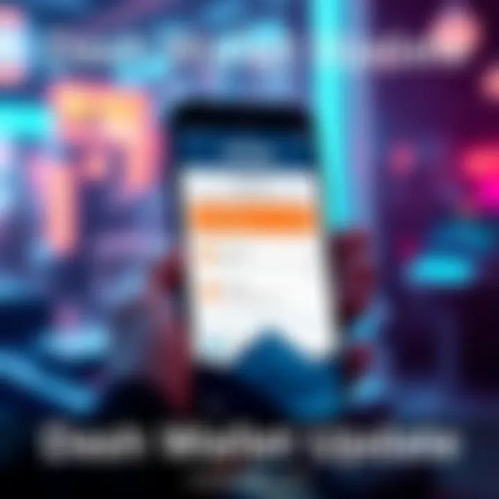 A smartphone displaying the updated Dash wallet features with enhanced tools and NEAR interoperability options