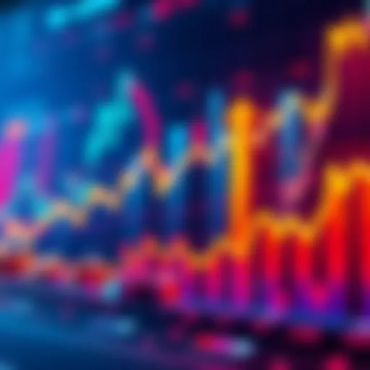 A detailed chart showing the rising trends of David X Crypto with upward arrows and market indicators.
