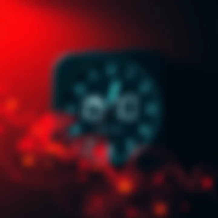 A digital clock showing time shifting backward, symbolizing the impact of daylight savings