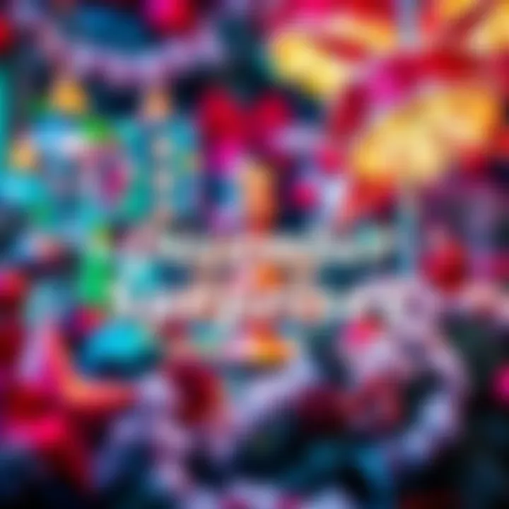 Colorful decorations and festive elements representing the excitement of December surprises