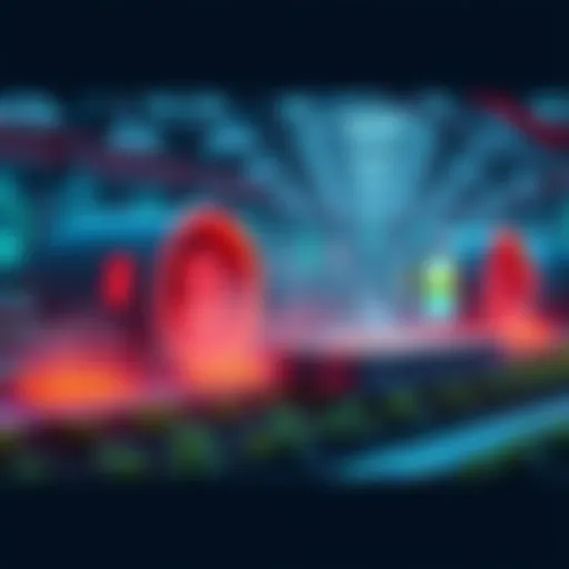 A visual representation of decentralized finance featuring yield farming, automated vaults, and AI investment strategies