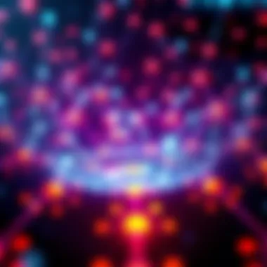 A visual representation of decentralized systems connecting various nodes, symbolizing collaboration in AGI development over traditional models.