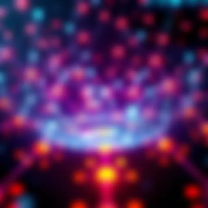 A visual representation of decentralized systems connecting various nodes, symbolizing collaboration in AGI development over traditional models.