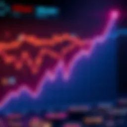 Decline of Cryptocurrency A graph showing a downward trend in cryptocurrency values over the past three years, with popular coins highlighted