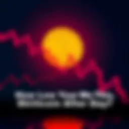 Declining cryptocurrency chart A chart showing a steep decline in a cryptocurrency's value, with a downward trend and red highlights.