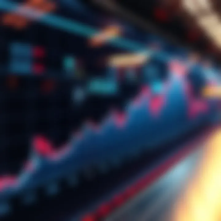 A chart showing a steep decline in stock value, indicating a nearly 50% drop over six months.