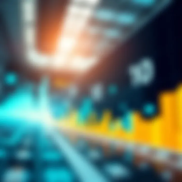 Graph showing a downward trend in numbers