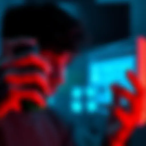 A person looking frustrated while holding a Deeper Air device with a connection error message on the screen