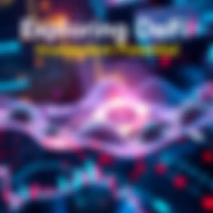 Exploring DeFi Investment Potential An abstract representation of liquidity pools with a digital currency theme, showcasing investment growth and financial analytics.