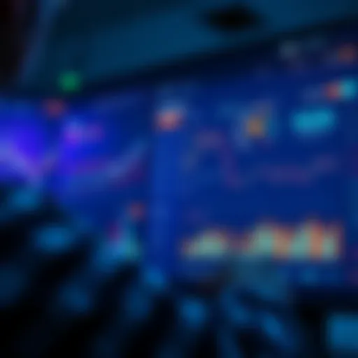 A person analyzing cryptocurrency data on a digital dashboard with graphs and metrics for Lido staking and yield farming.