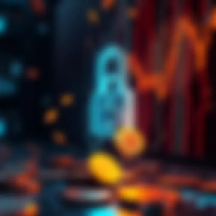 DeFi Projects Hacked for Millions Graphic showing a digital lock and falling cryptocurrency coins, representing the hacking of two DeFi projects