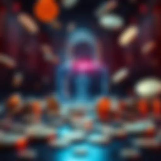 A graphic showing a broken lock symbolizing a hack on a DeFi protocol, with falling coins around.