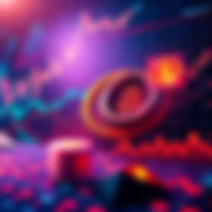 DeFi Trends Overview A visual summary of Bitcoin, Ethereum, and Solana trends in the DeFi market with charts and symbols representing each cryptocurrency.