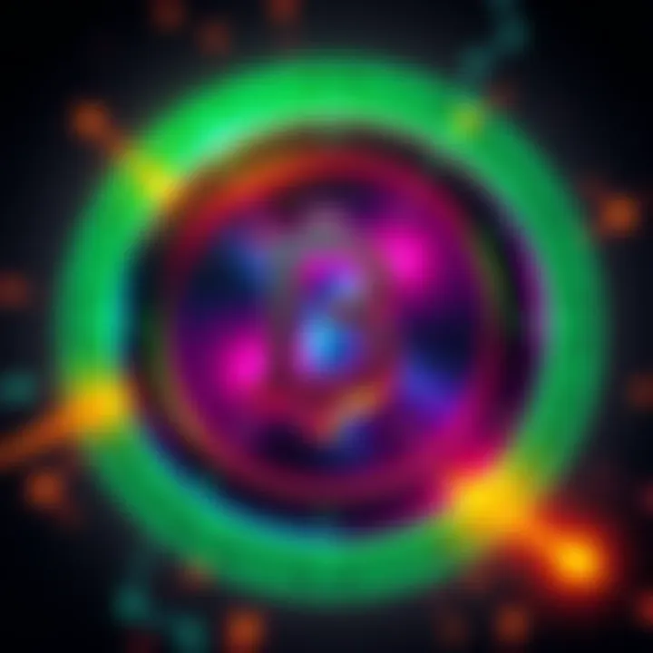 Graphic representation of Degen Coin with bold colors and a dynamic design symbolizing risk and community in crypto.
