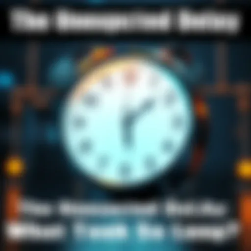 A clock showing a late time indicating delay in a project