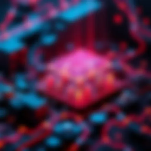 Visual representation of delegated staking with ALGOs and smart contract elements on Valar