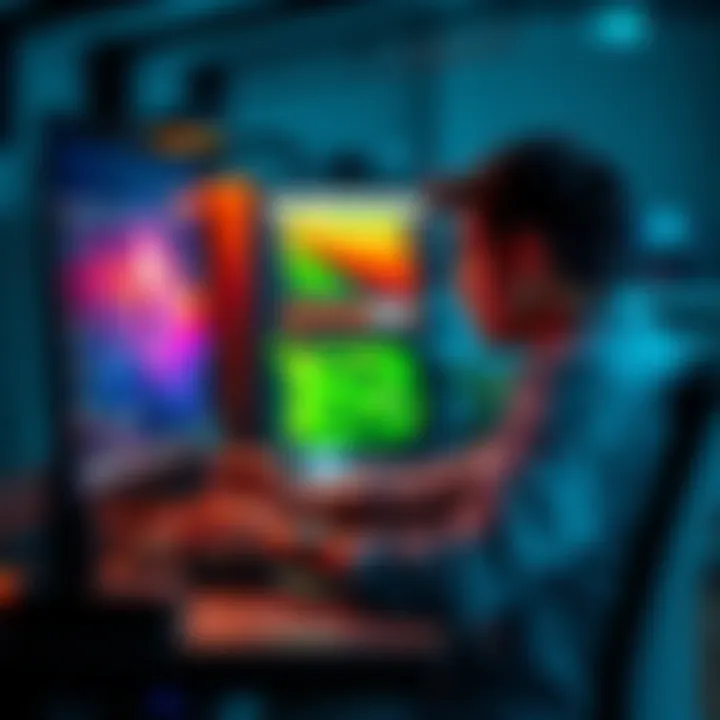User frustrated with graphics problems on a desktop application while using a high-powered machine