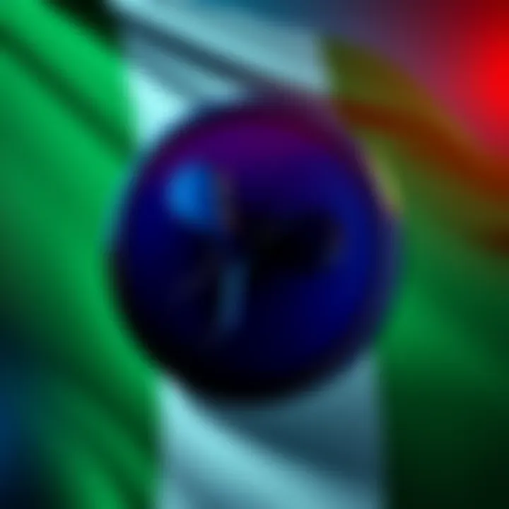 Deutsche Bank in Nigeria Deutsche Bank logo with Nigerian flag in the background, symbolizing financial access and market entry.
