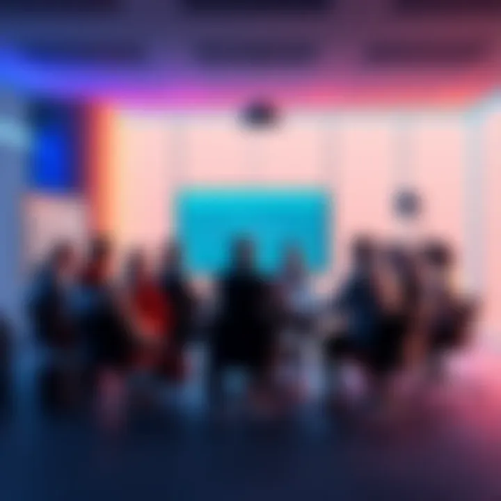 Group of people discussing open source trends in a meeting room