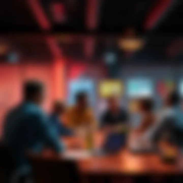 Developer Experience Meeting Group of people discussing open-source collaboration at a meeting