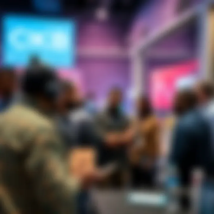 Group of developers engaging in discussions and networking at the CKB Off-Chain meetup in Lagos