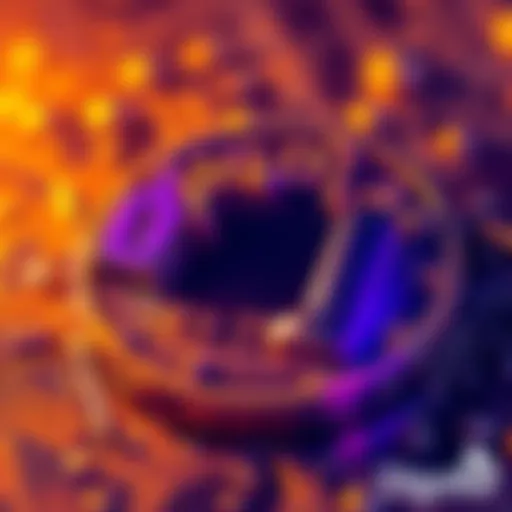 Graphic showing a lock symbol over a digital currency, representing the locking of DigiByte's supply due to a $10 million investment.