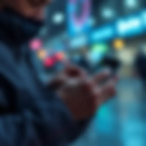 A person is checking a digital wallet on their mobile device, ensuring MetaMask transaction safety before signing.