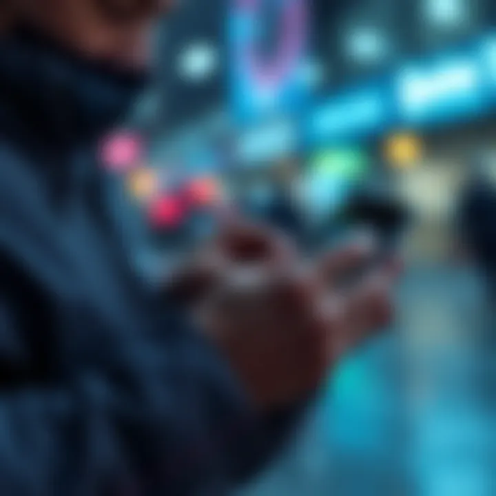 Digital Wallet Security A person is checking a digital wallet on their mobile device, ensuring MetaMask transaction safety before signing.