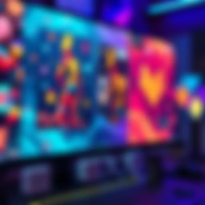Colorful digital artworks displayed on a computer screen with a focus on NFTs, highlighting issues of ownership and trust