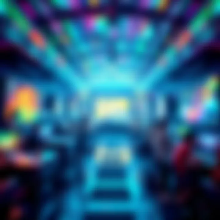 Colorful digital artwork illustrating the concept of NFTs in art and gaming