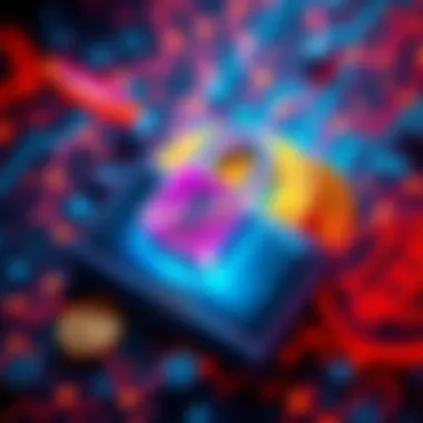 Digital Cash Concept A visual representation of digital private cash, featuring a secure wallet with XMR coins and a lock symbol, symbolizing privacy in financial transactions.