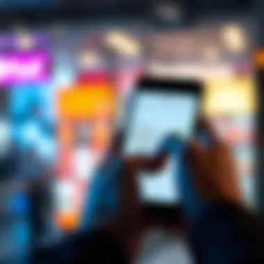 Person disabling purchase notifications on a smartphone screen