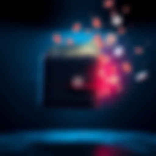 A graphic showing an atomic wallet with money icons fading away, symbolizing the loss of funds.