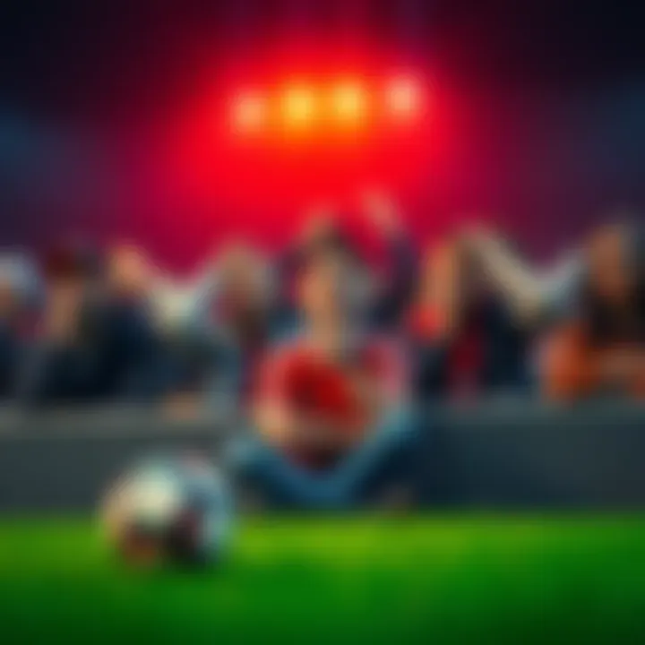 Group of fans looking frustrated during a soccer match, with one holding their head in disappointment