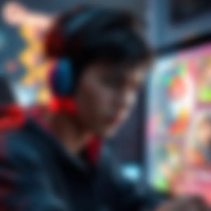 Disappointed Gamer with Low-Quality Pulls A gamer showing frustration while looking at their game screen, displaying low-quality character pulls and items.
