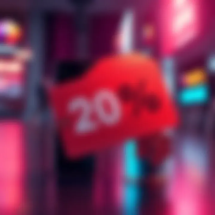 A visual representation showing a 20% discount tag with a Nano S device beside it, highlighting the offer and security aspects.