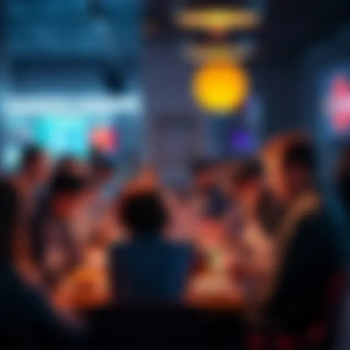 A lively online forum with people chatting about various topics, including donuts, creating a friendly atmosphere.