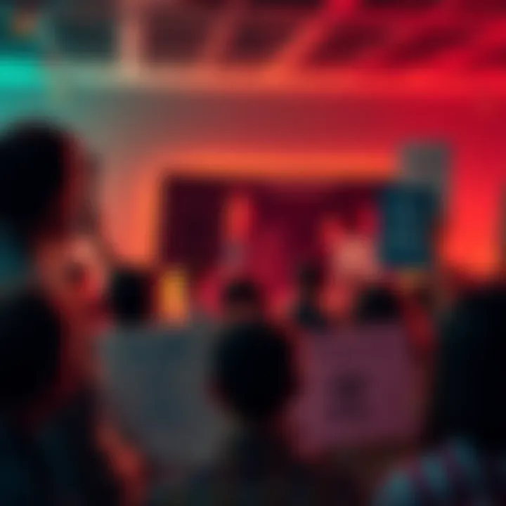 A group of people debating the significance of Pi, holding signs that express their opinions on its future.