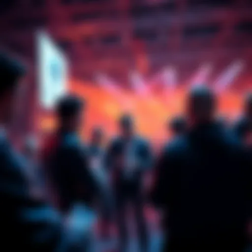 People engaging in a discussion about Ethereum and the Stand with Crypto initiative at a community event